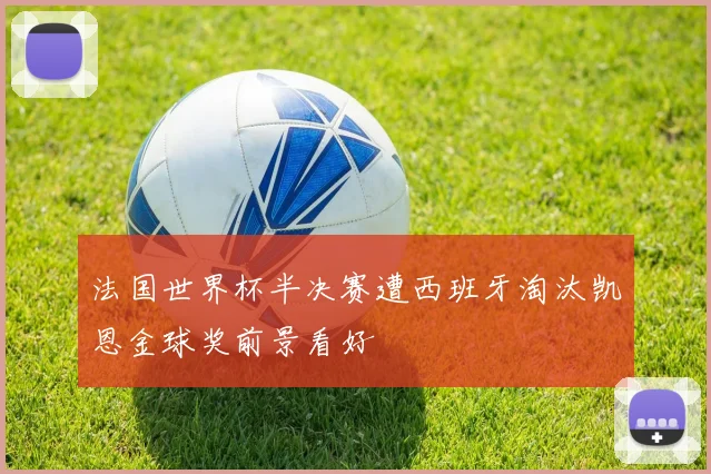 法国世界杯半决赛遭西班牙淘汰凯恩金球奖前景看好